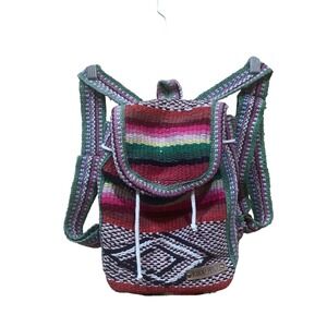 TOIOU Peru‎ Backpack Woven Striped Boho Hippie Drawstring Flap Magnetic Snap